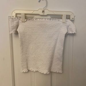 Hollister White Off the Shoulder Top
